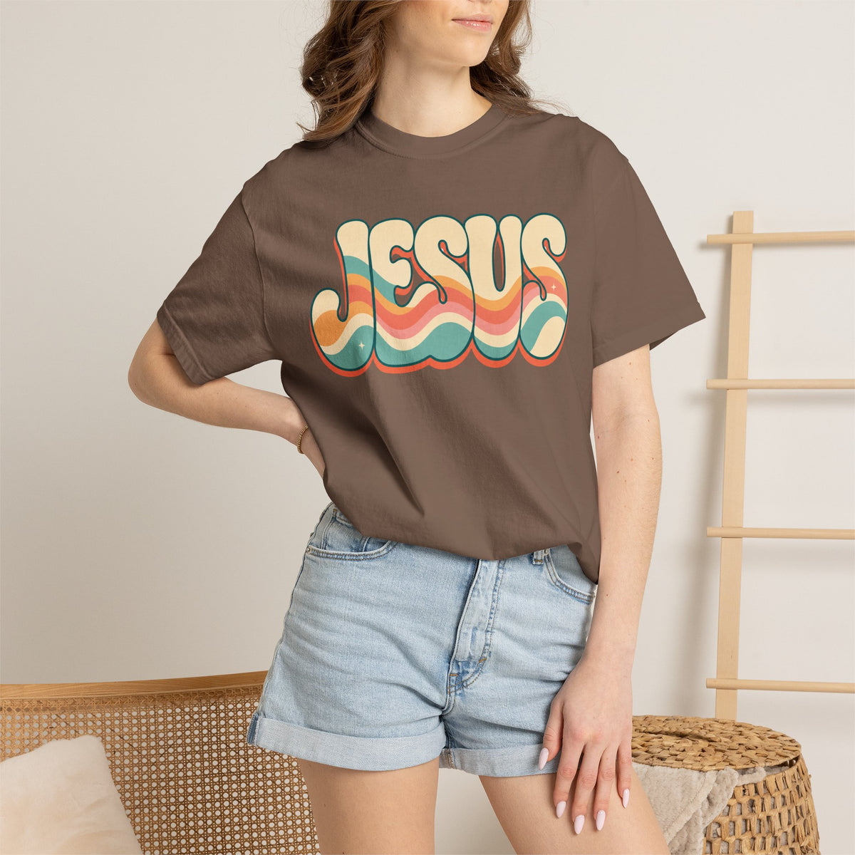 Jesus Retro Wave T-Shirt | Christian Graphic Tee