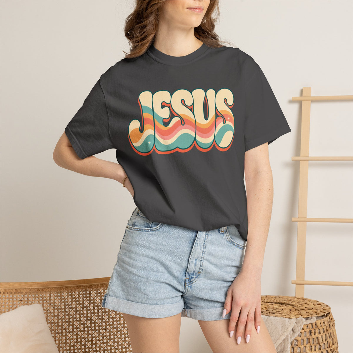 Jesus Retro Wave T-Shirt | Christian Graphic Tee