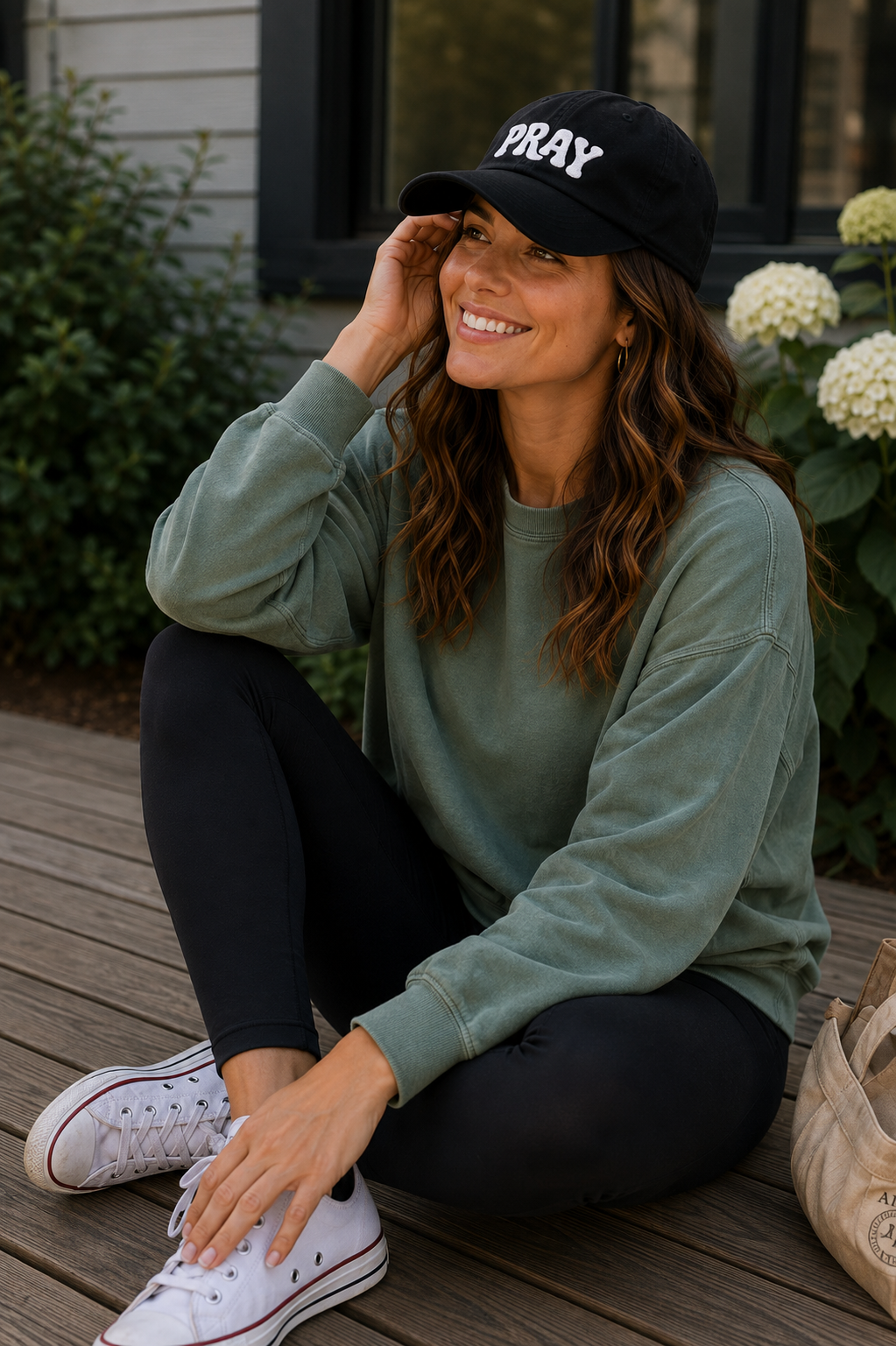 Pray About It Washed Hat | Christian Embroidered Cap