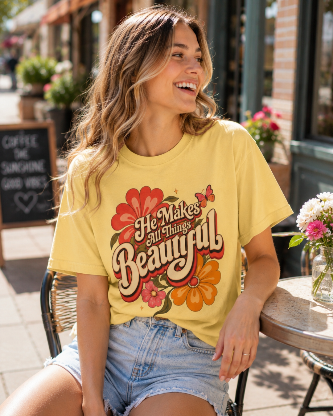 He Makes All Things Beautiful Christian Graphic Tee