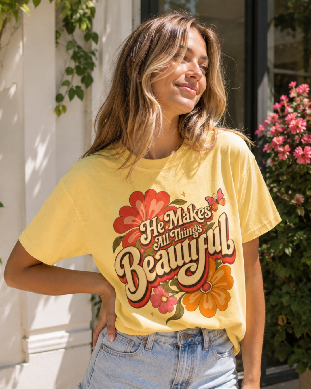 He Makes All Things Beautiful Christian Graphic Tee